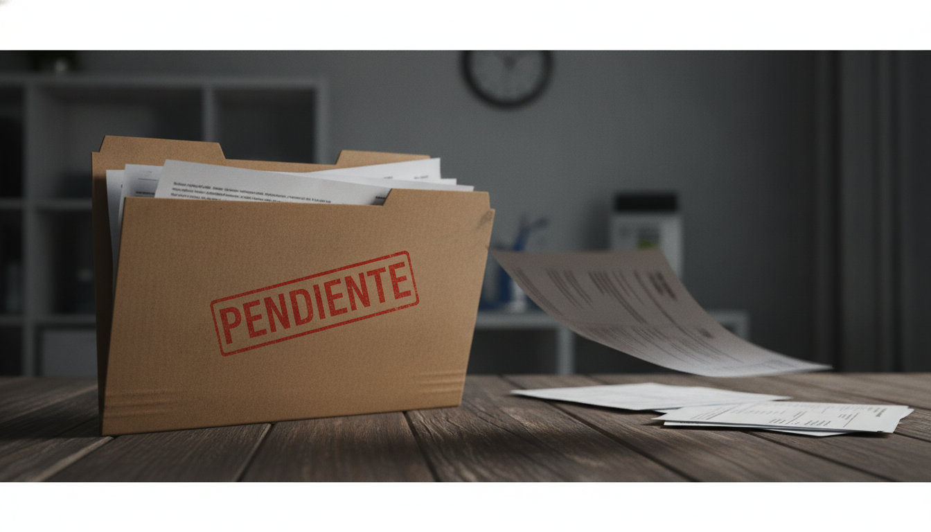 Carpeta con papeles